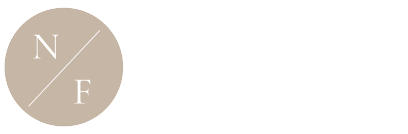 Professional Organizers, the Neat Freak Co. Logo, a graphic with "N/F" in a circle